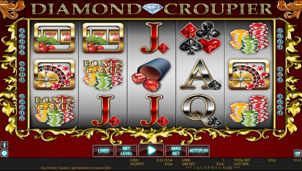 Diamond Croupier Slot Gameplay