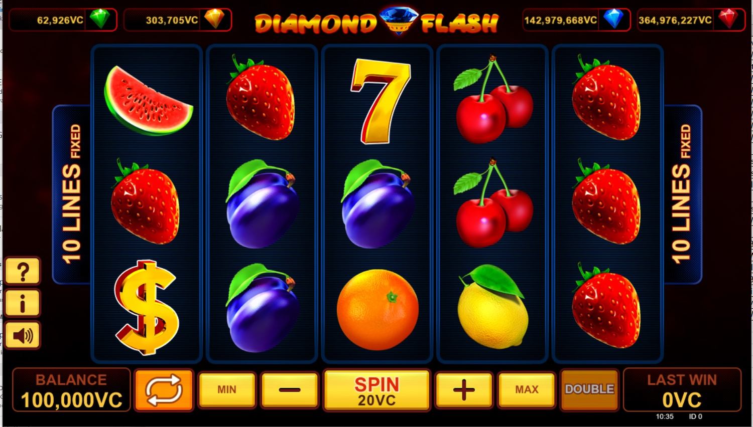 Diamond Flash Slot Gameplay