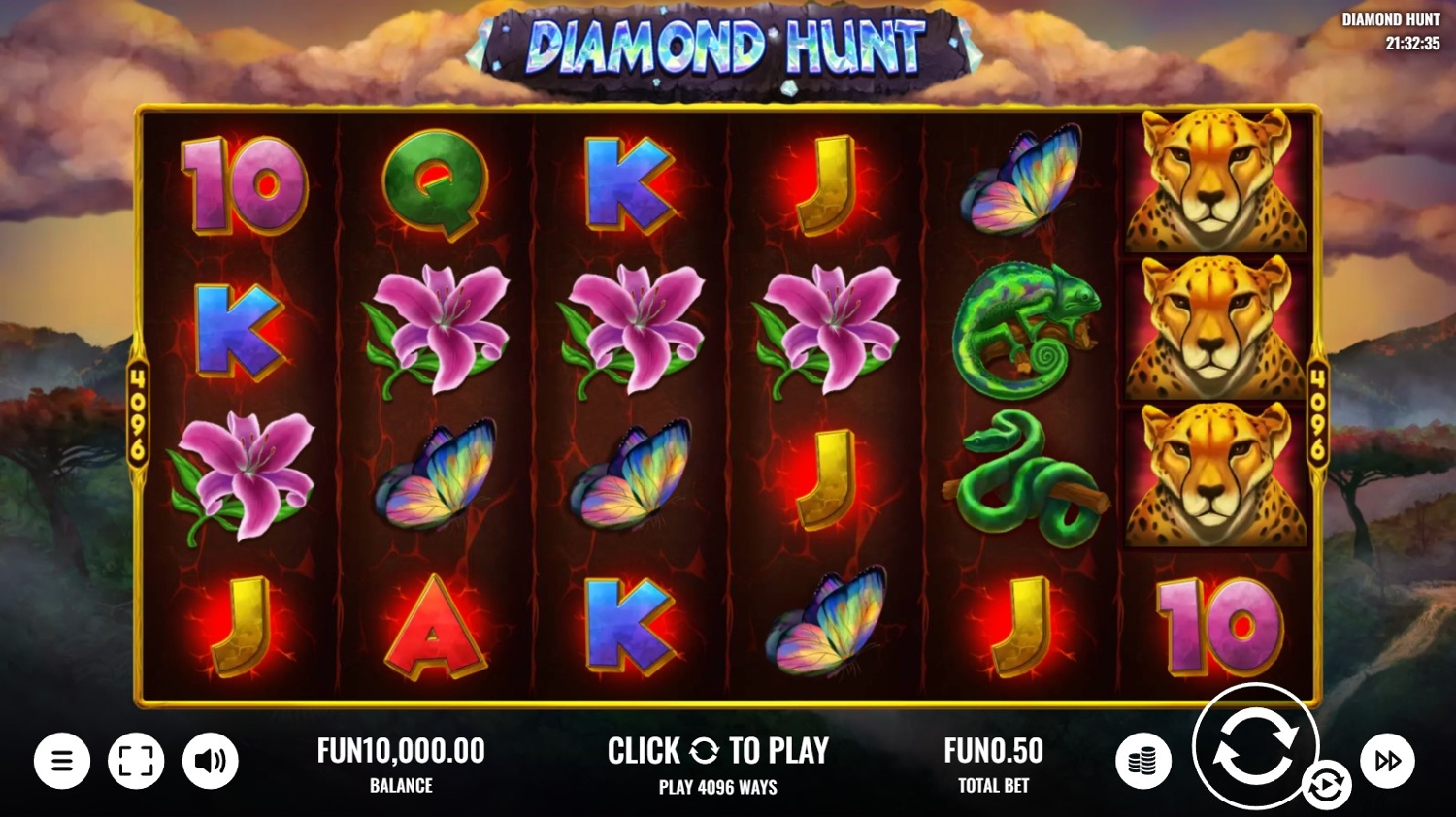Diamond Hunt Slot Gameplay