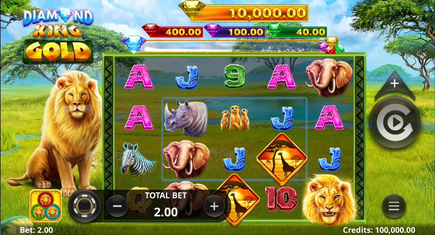 Diamond King Gold Slot Gameplay