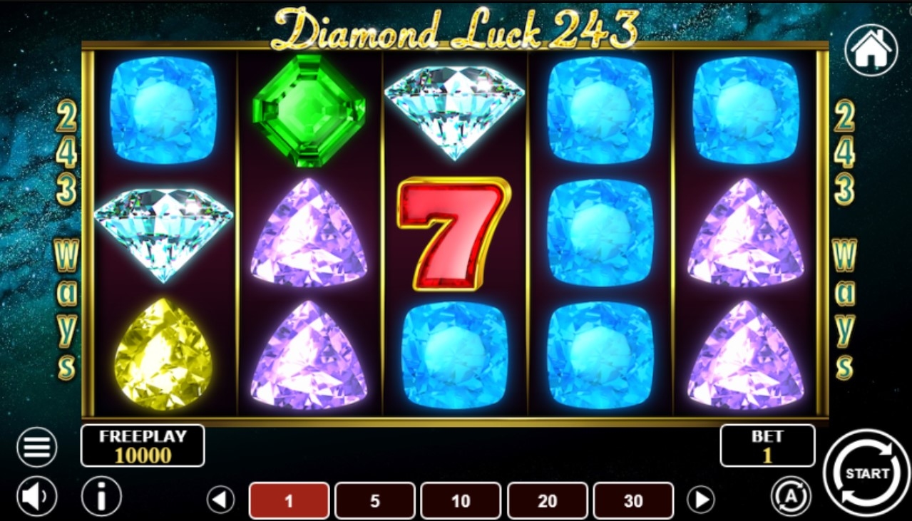 Diamond Luck 243 Slot Gameplay