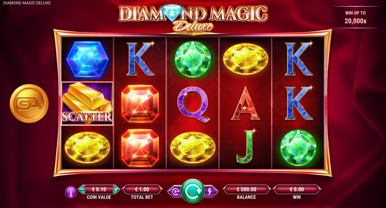 Diamond Magic Deluxe Slot Gameplay