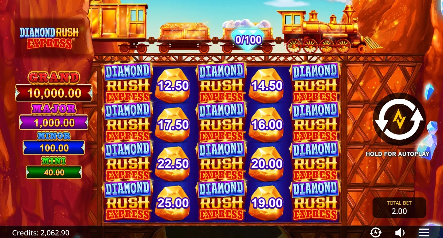 Diamond Rush Express Slot Gameplay