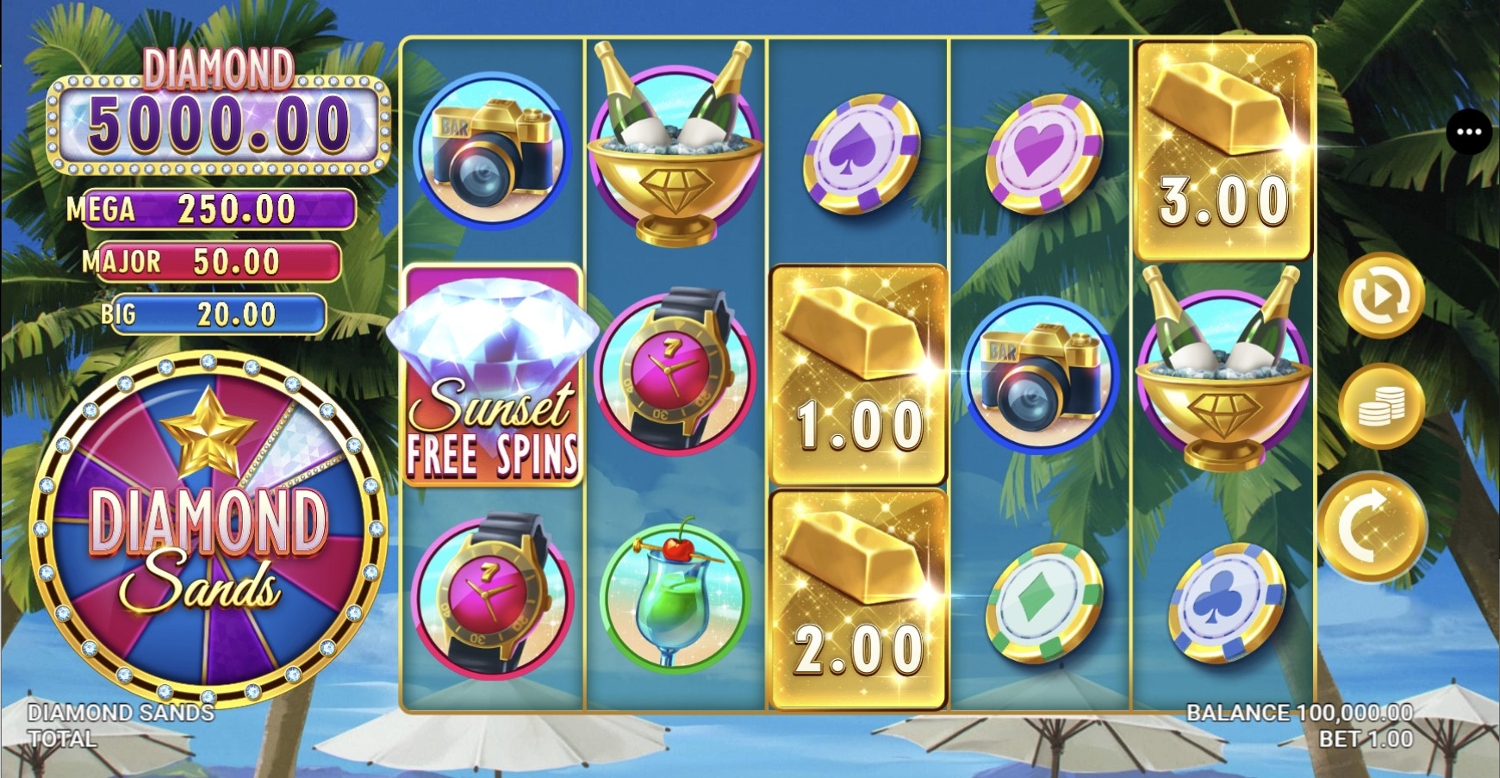 Diamond Sands Slot Gameplay