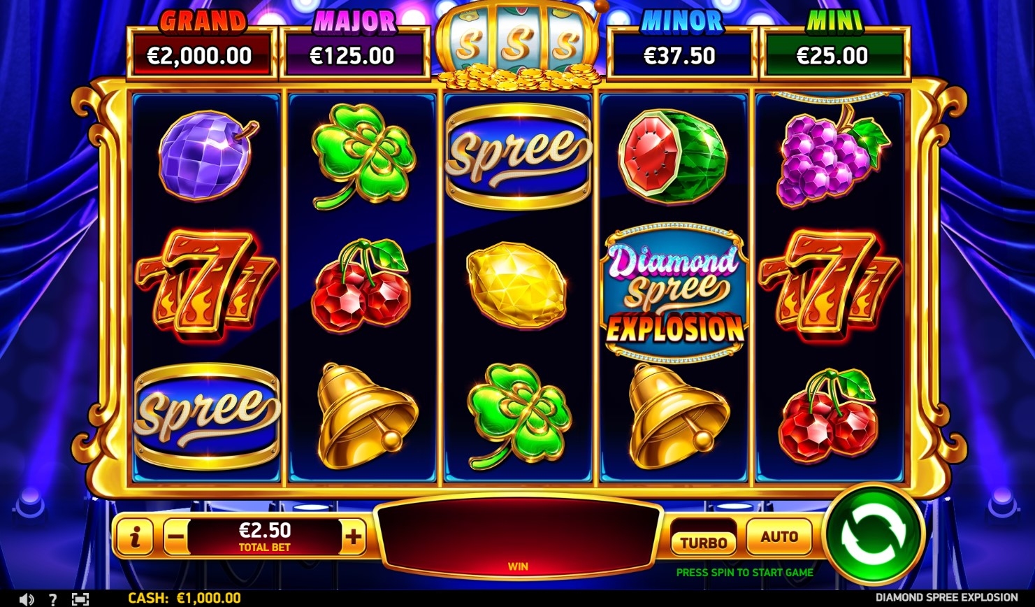 Diamond Spree Explosion Slot Gameplay