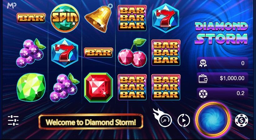 Diamond Storm Slot Gameplay