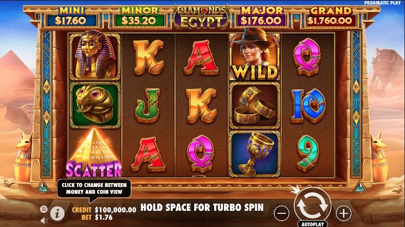 Diamonds Of Egypt Slot Gameplay