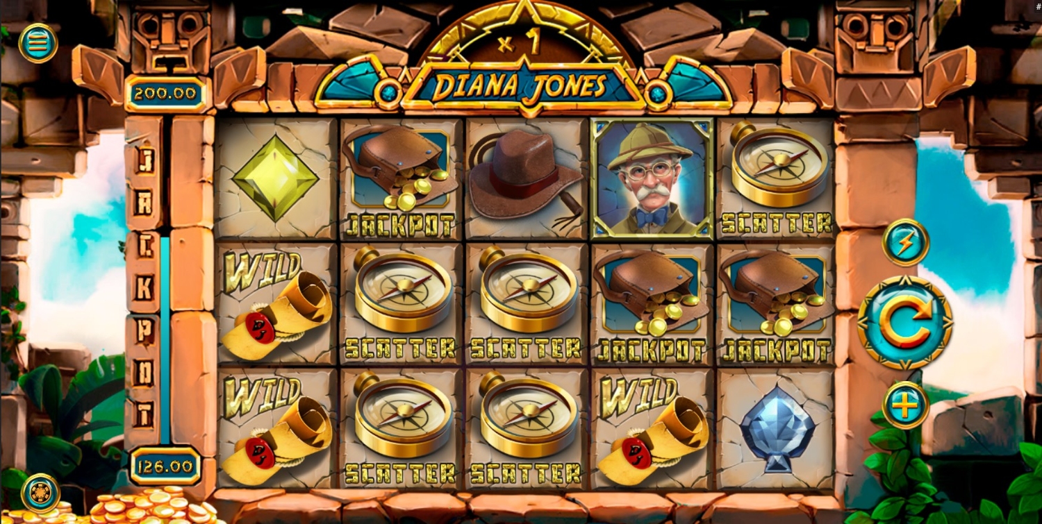 Diana Jones Slot Gameplay