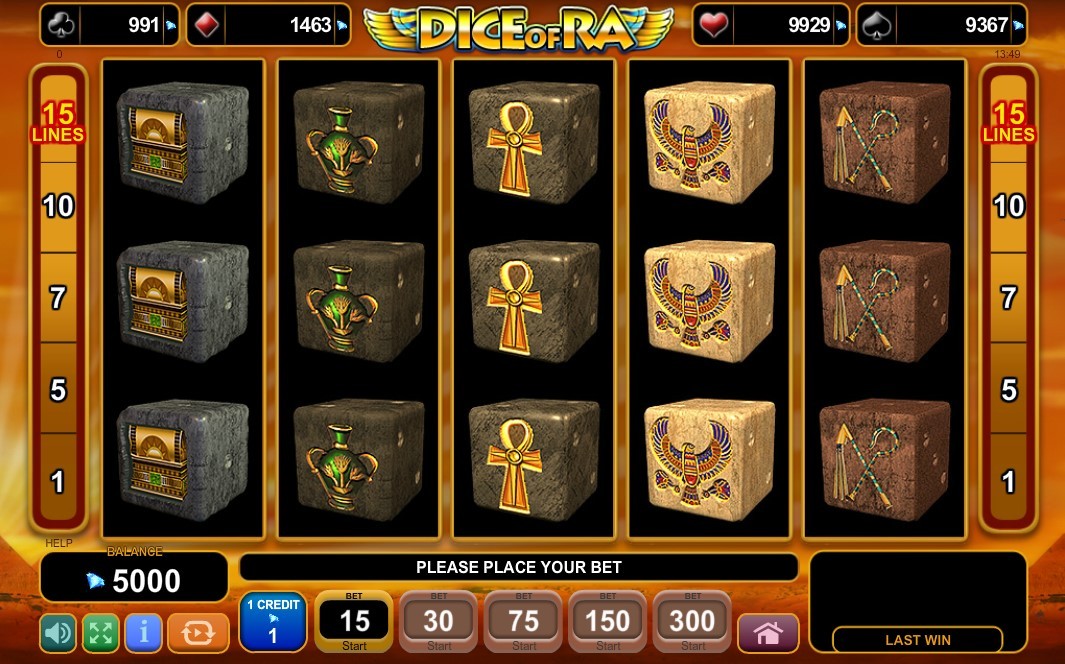 Dice of Ra Slot Gameplay
