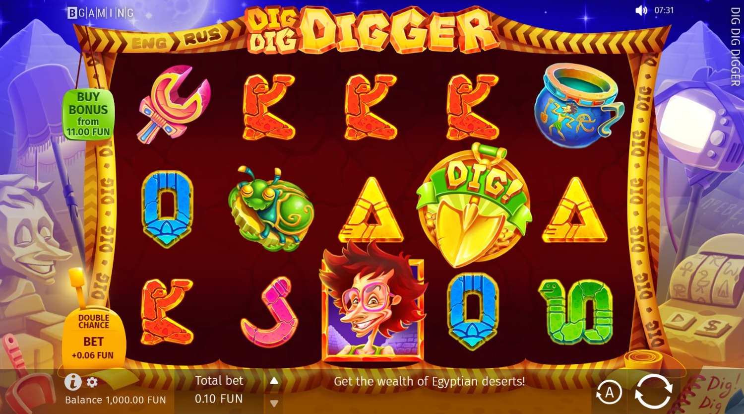 Dig Dig Digger Slot Gameplay