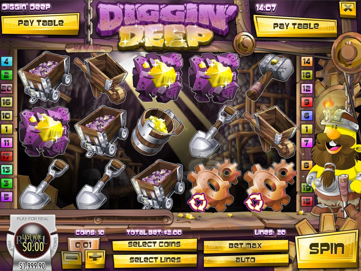 Diggin' Deep Slot Gameplay