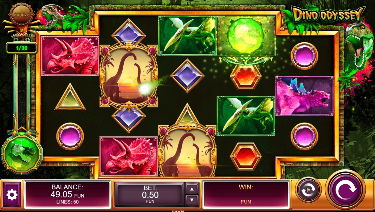 Dino Odyssey Slot Gameplay