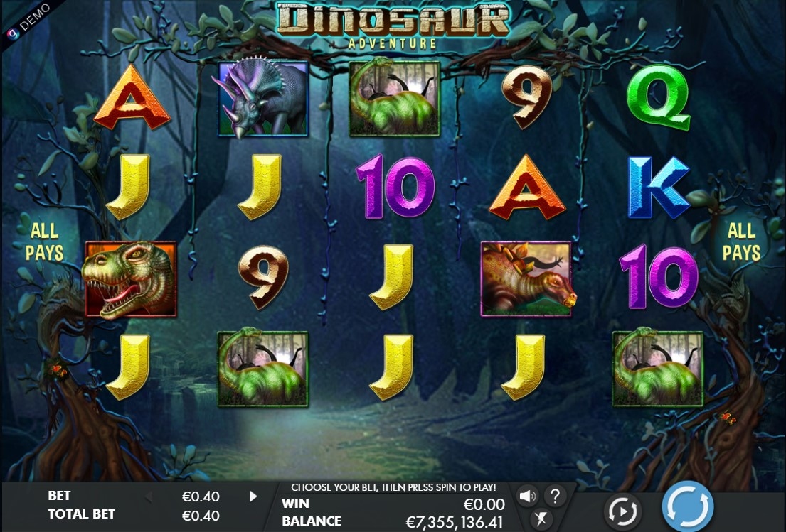 Dinosaur Adventure Slot Gameplay