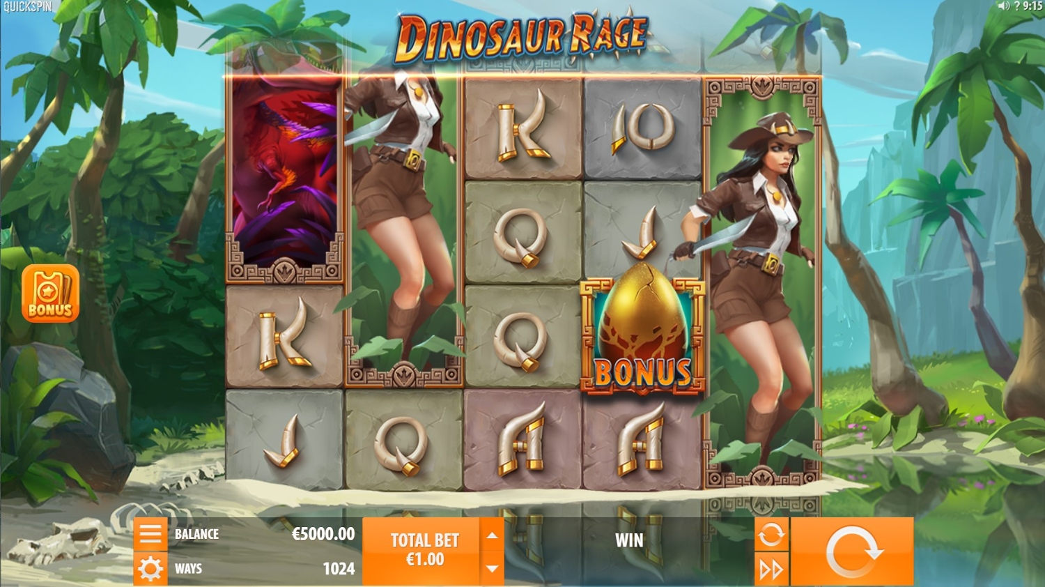 Dinosaur Rage Slot Gameplay