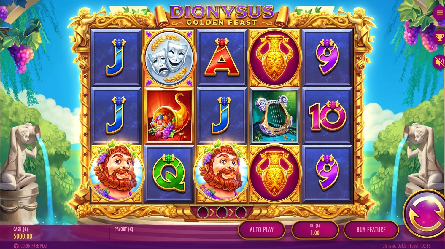 Dionysus Golden Feast Slot Gameplay
