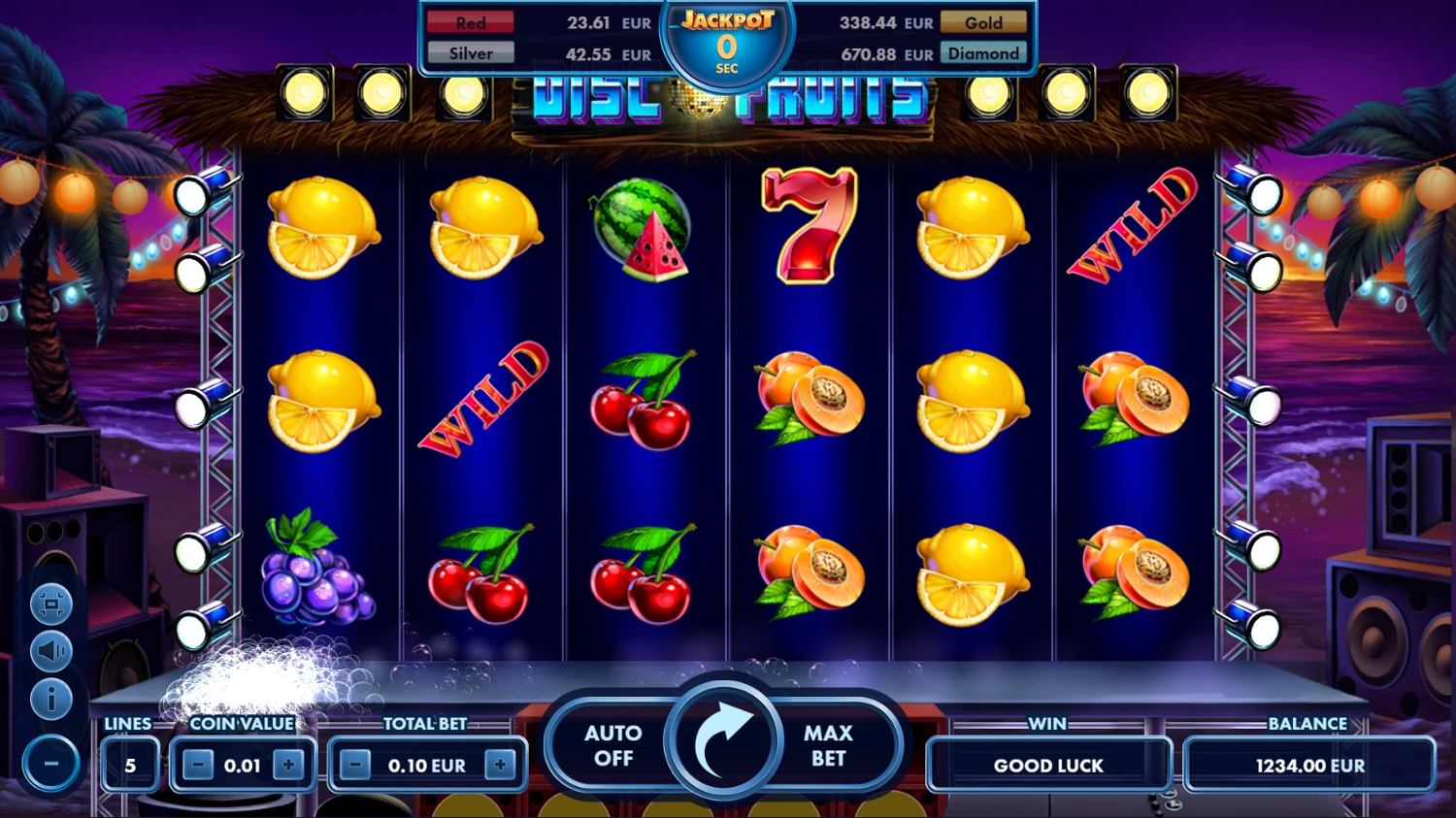 Disco Fruits Slot Gameplay