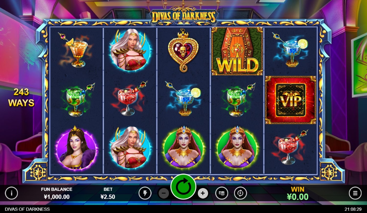 Divas of Darkness Slot Gameplay