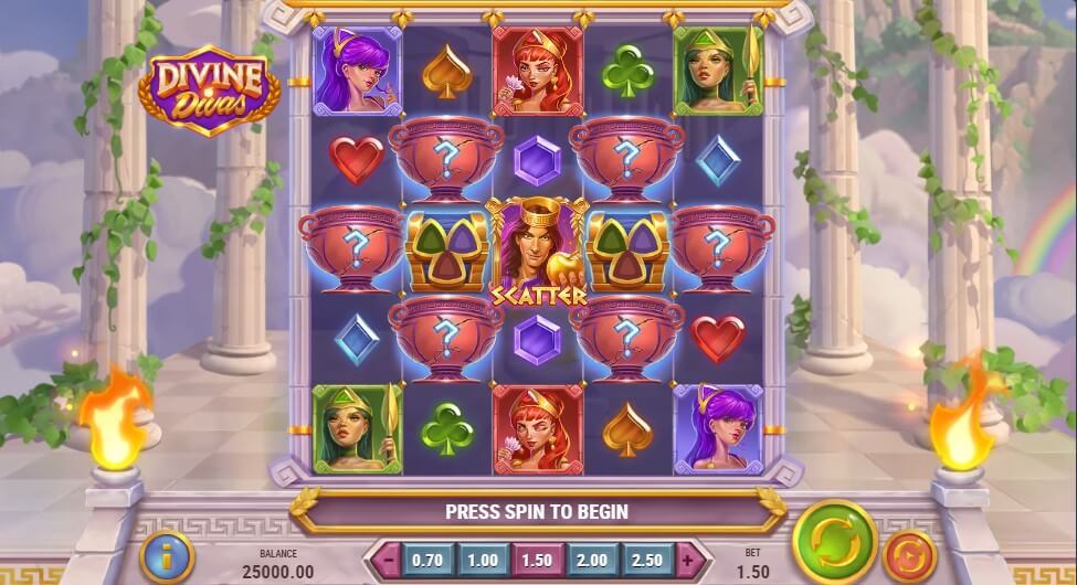 Divine Divas Slot Gameplay