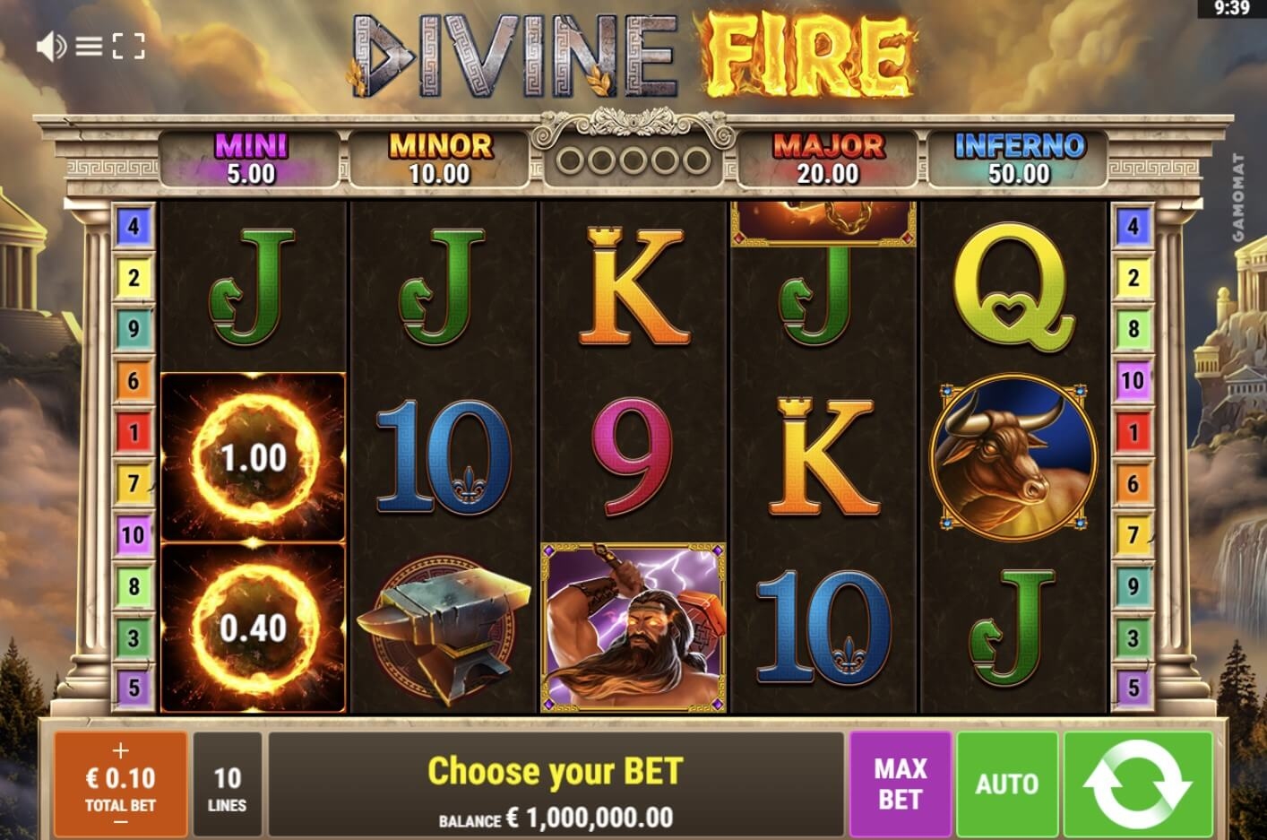 Divine Fire Slot Gameplay