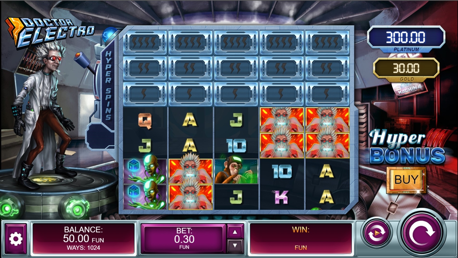 Doctor Electro Slot Gameplay