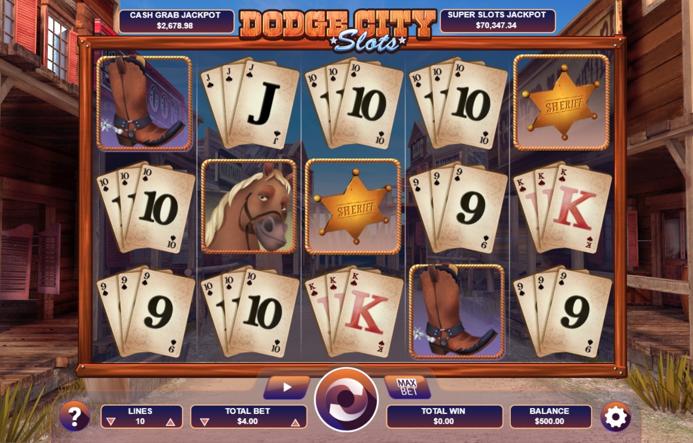 Dodge City Slot Gameplay