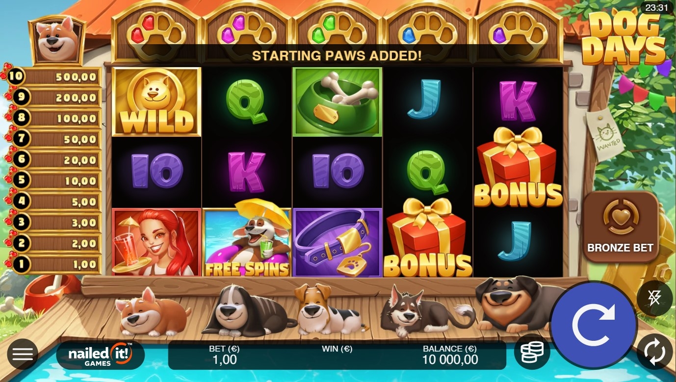 Dog Days Slot Gameplay