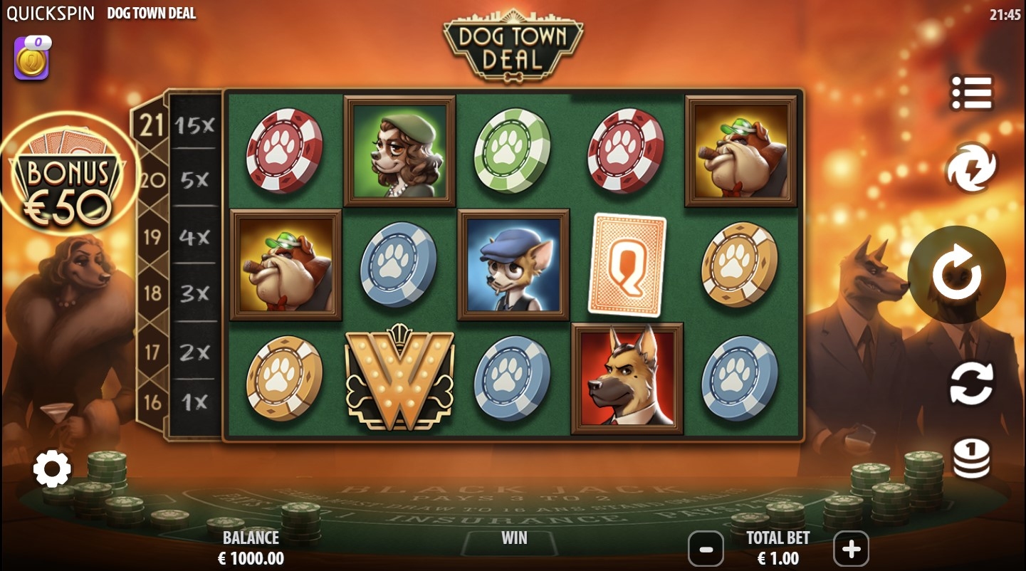 Dog Town Deal Slot Gameplay