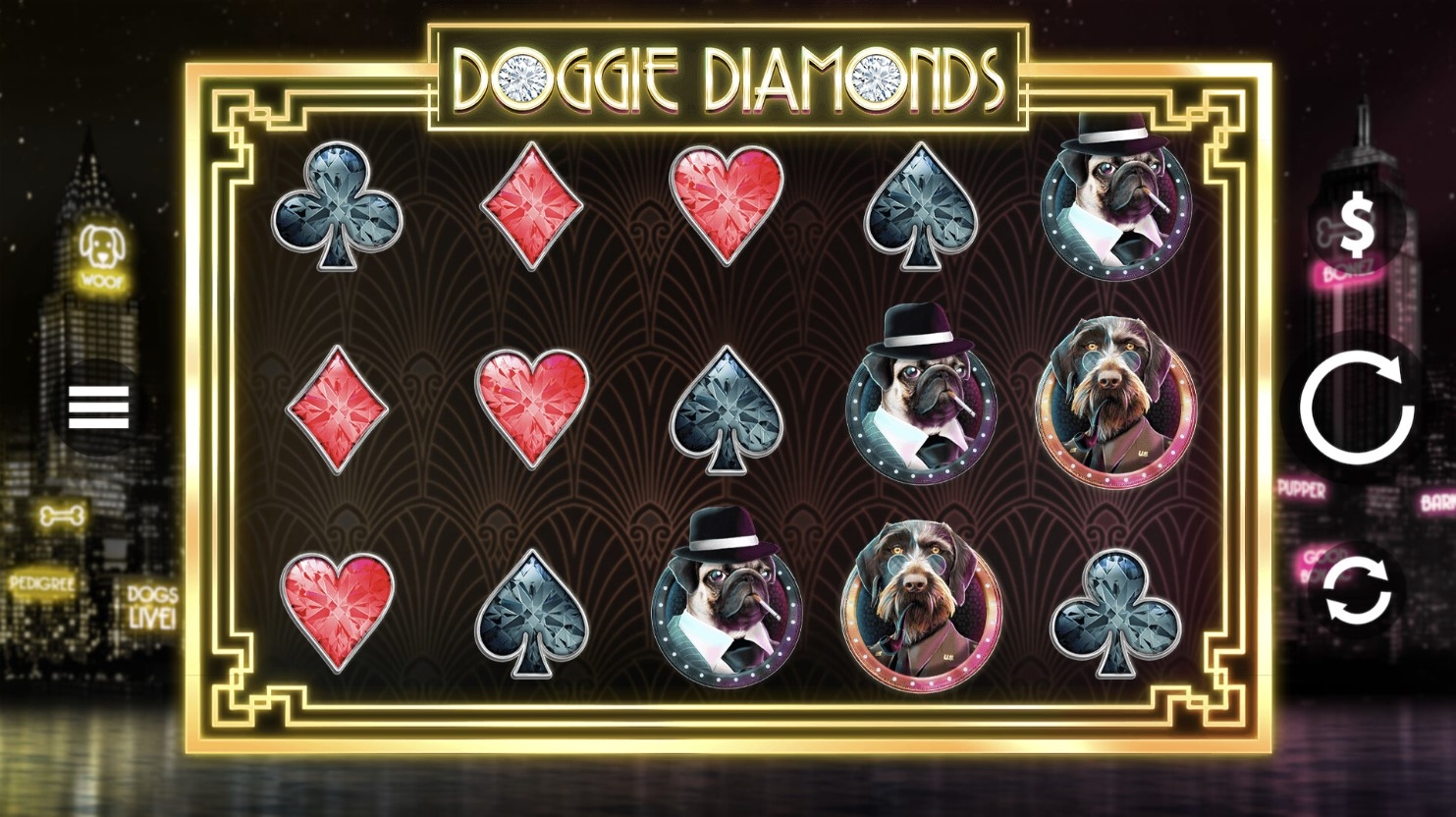 Doggie Diamonds Slot Gameplay