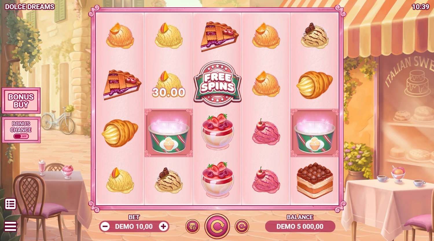 Dolce Dreams Slot Gameplay