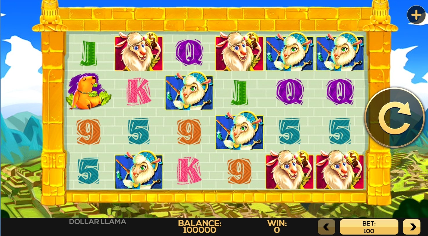 Dollar Llama Slot Gameplay