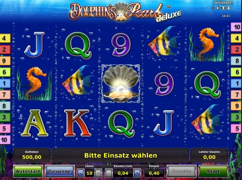 Dolphin's Pearl Deluxe Slot Gameplay