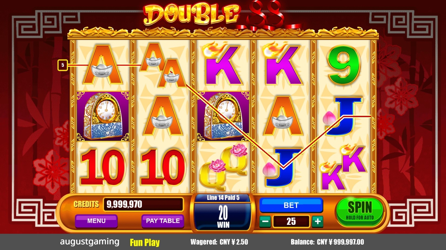 Double 88 Slot Gameplay