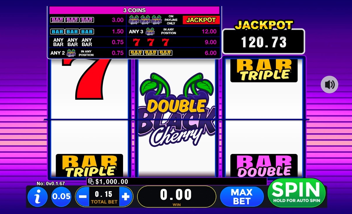 Double Black Cherry Slot Gameplay