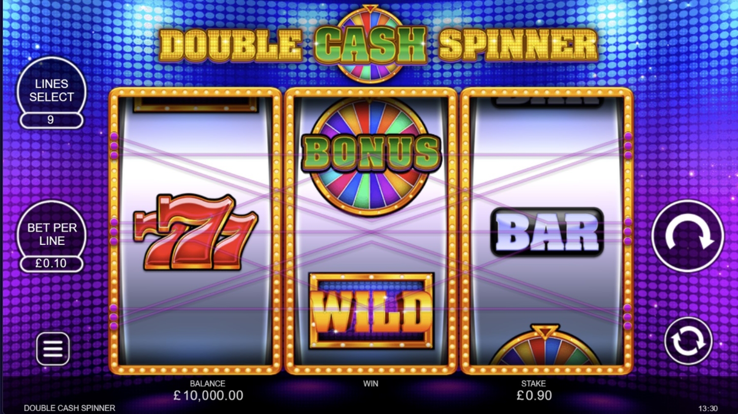 Double Cash Spinner Slot Gameplay
