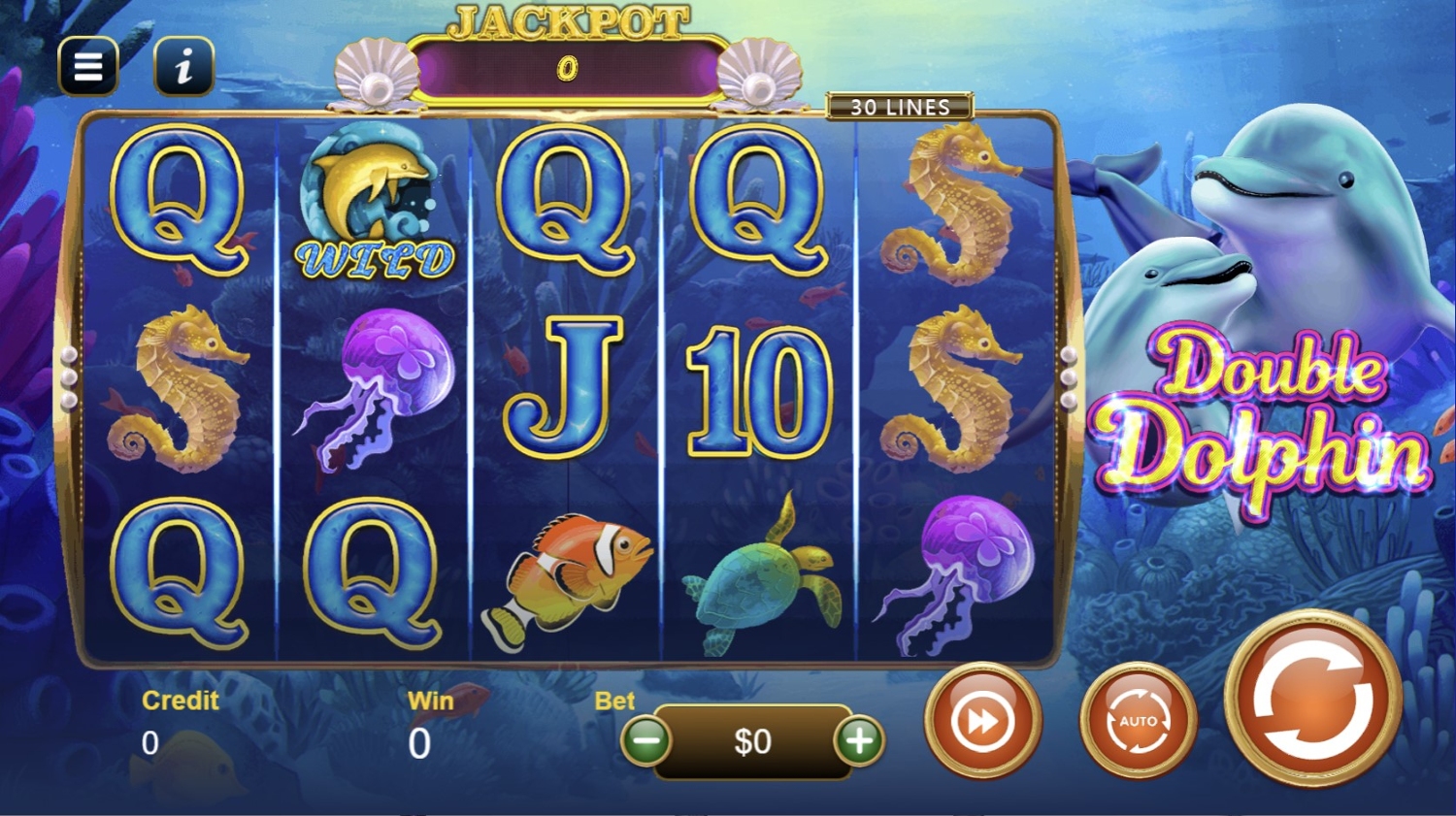 Double Dolphin Jackpot Slot Gameplay