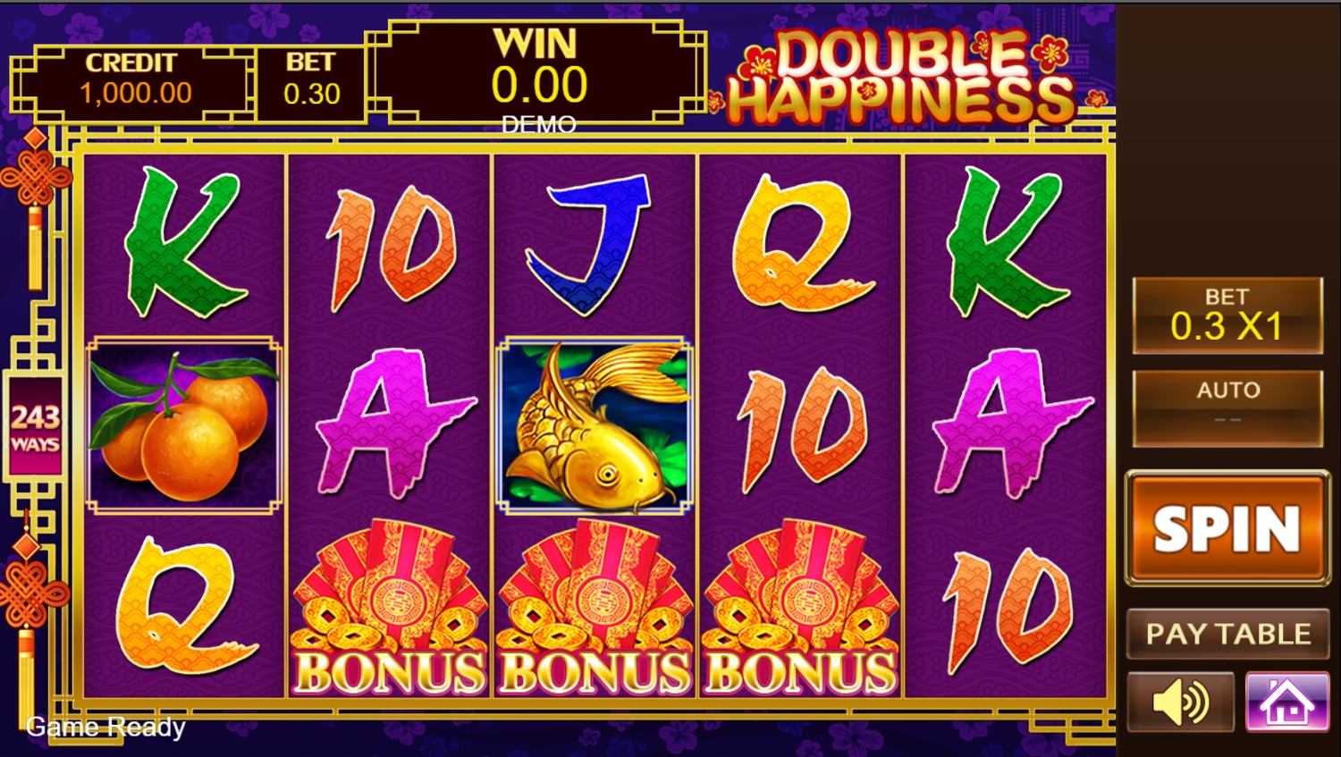 Double Happiness Slot Gameplay