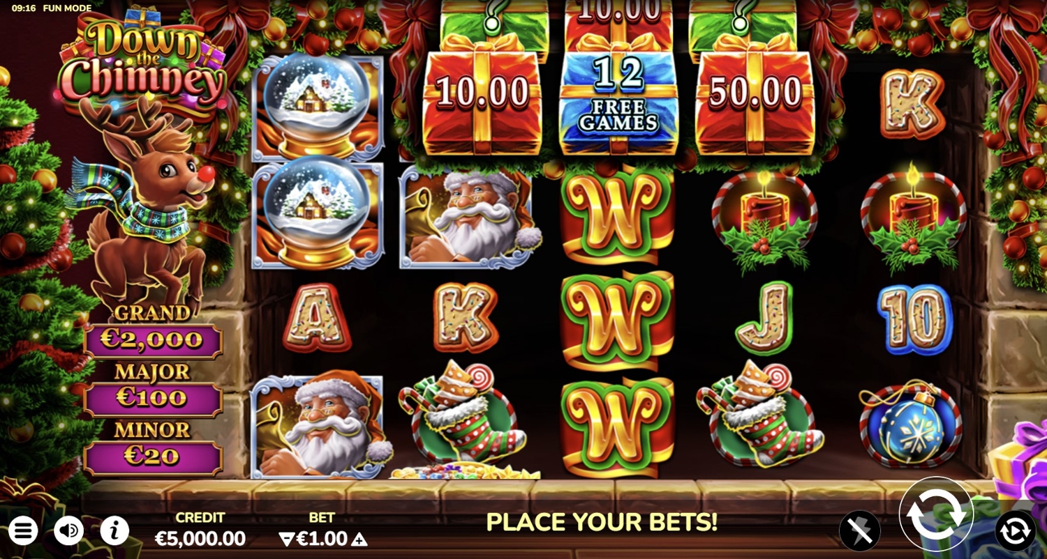 Down the Chimney Slot Gameplay