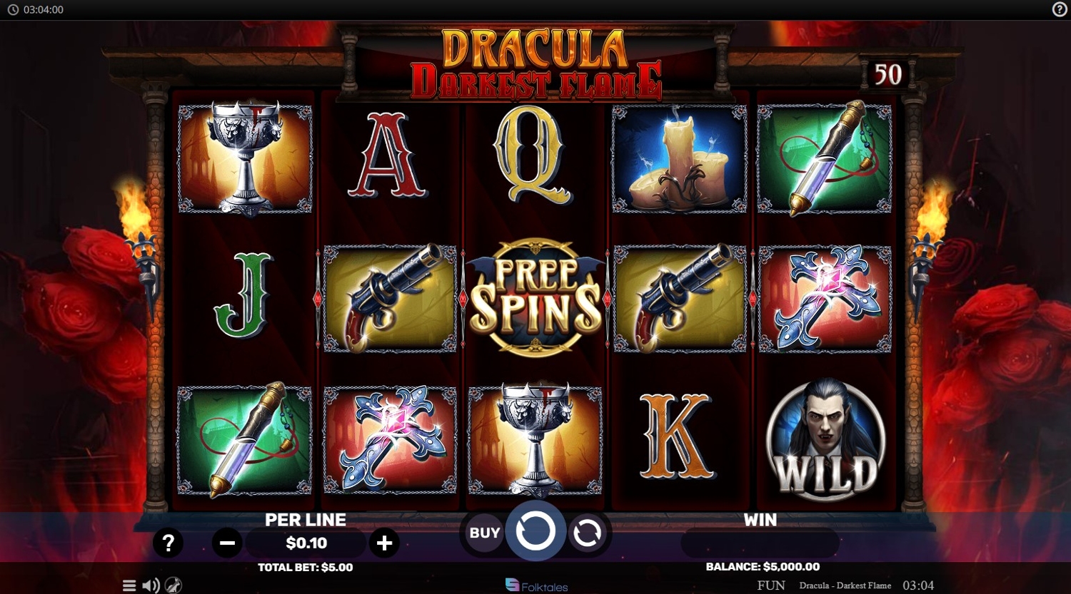 Dracula - Darkest Flame Slot Gameplay