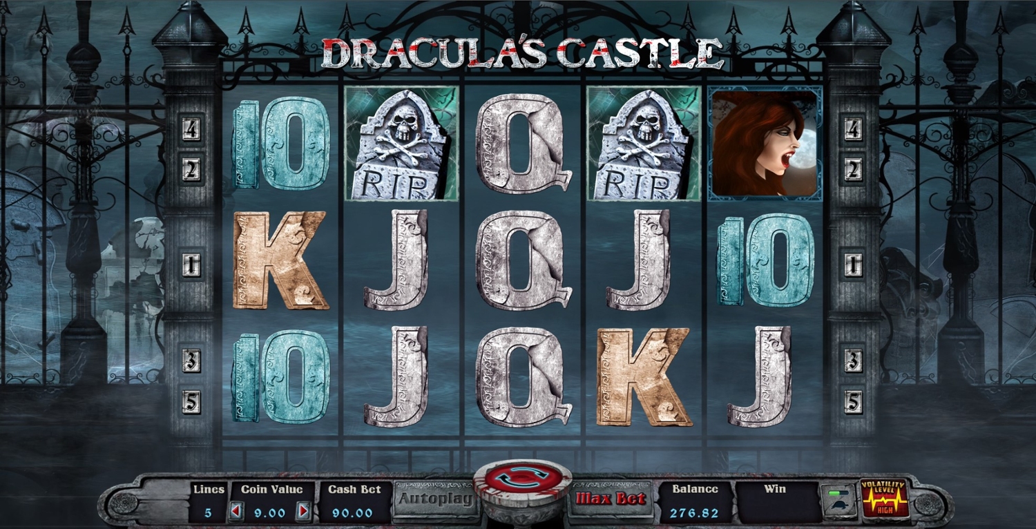 Dracula's Castle Slot Gameplay