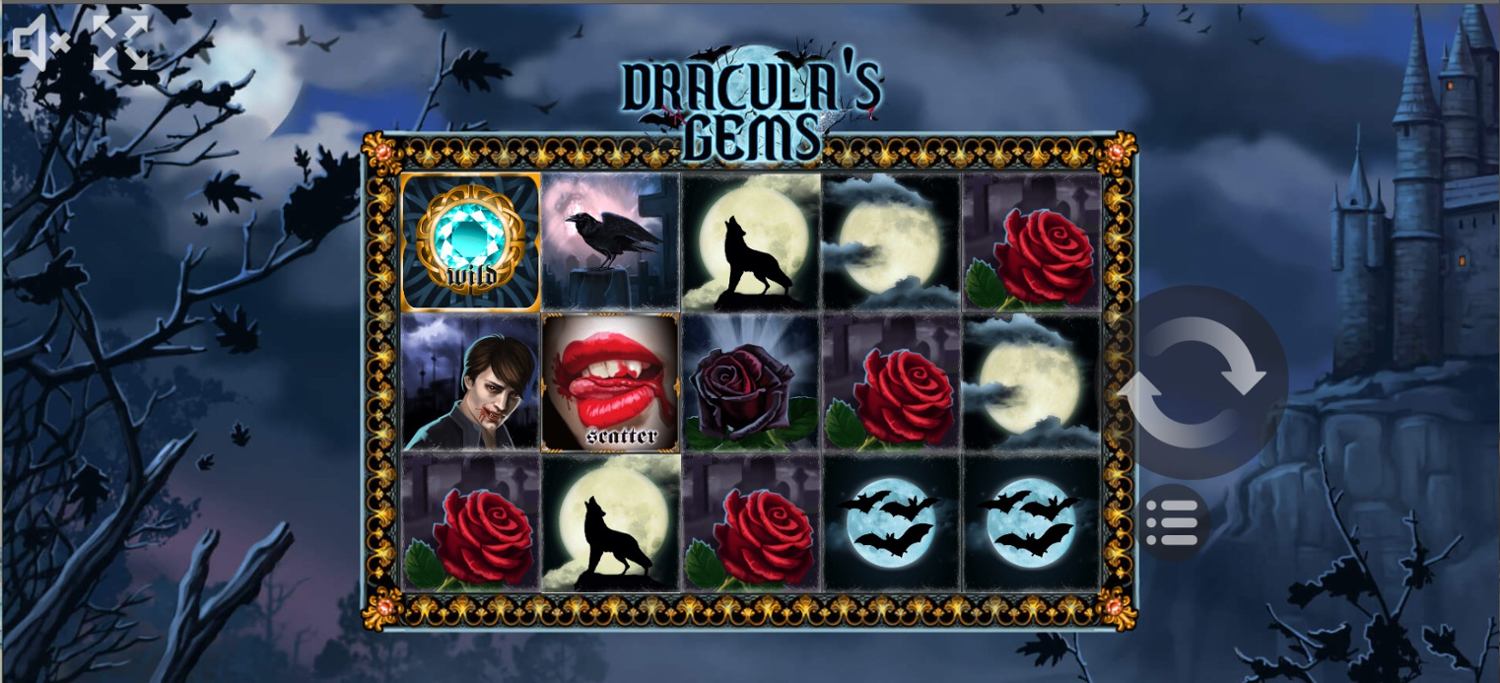 Dracula's Gems Slot Gameplay