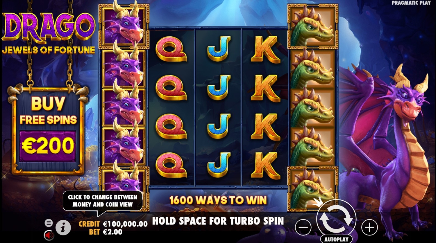 Drago - Jewels of Fortune Slot Gameplay