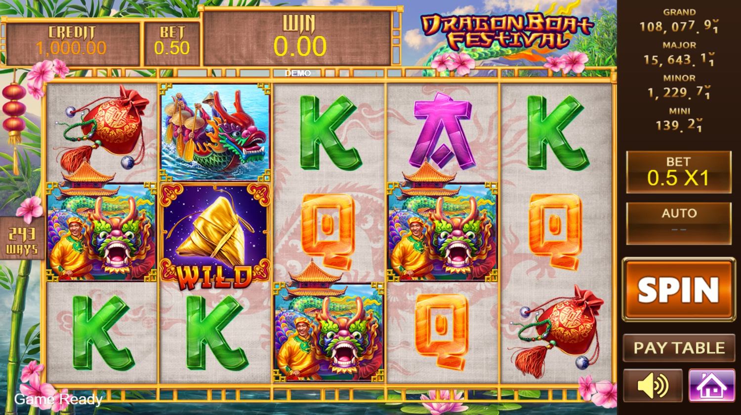 Dragon Boat Festival Slot Gameplay