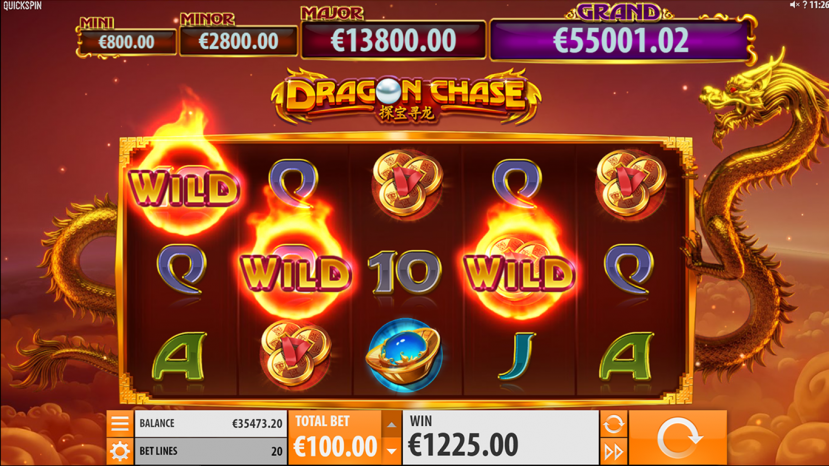 Dragon Chase Slot Gameplay