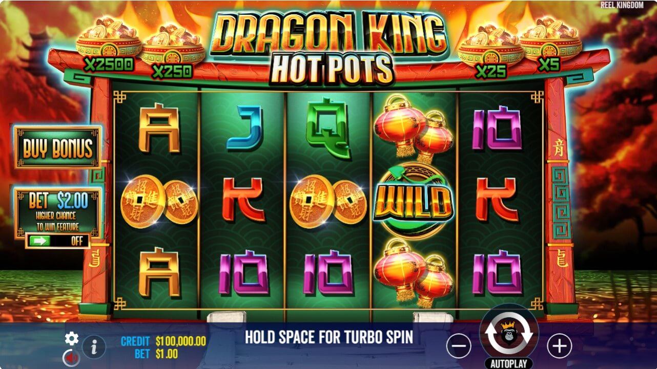 Dragon King Hot Pots Slot Gameplay