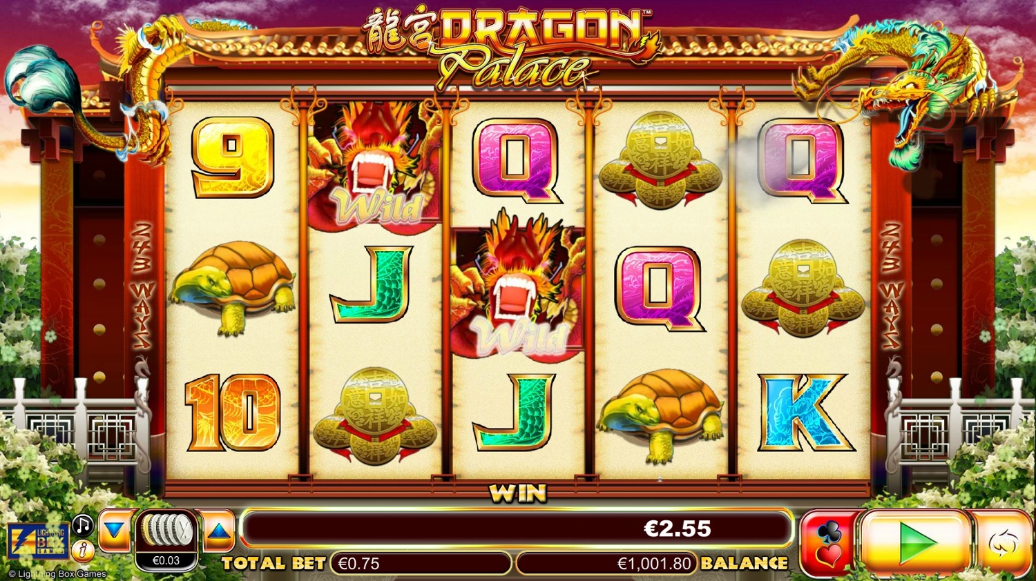 Dragon Palace Slot Gameplay