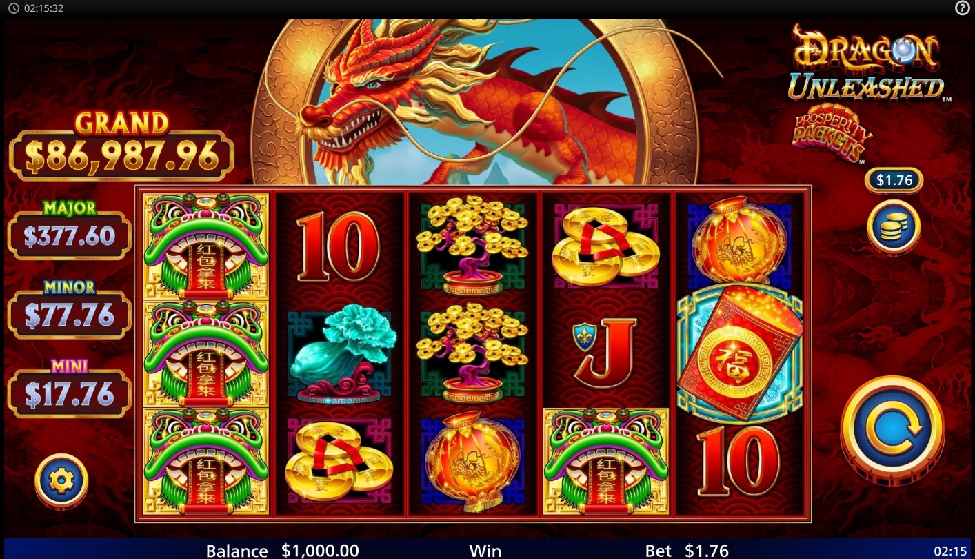 Dragon Unleashed - Prosperity Packets Slot Gameplay