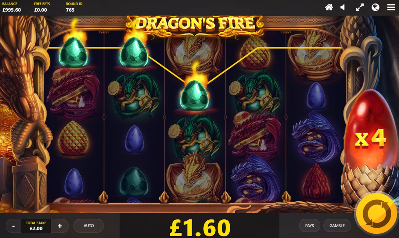 Dragon's Fire Slot Gameplay