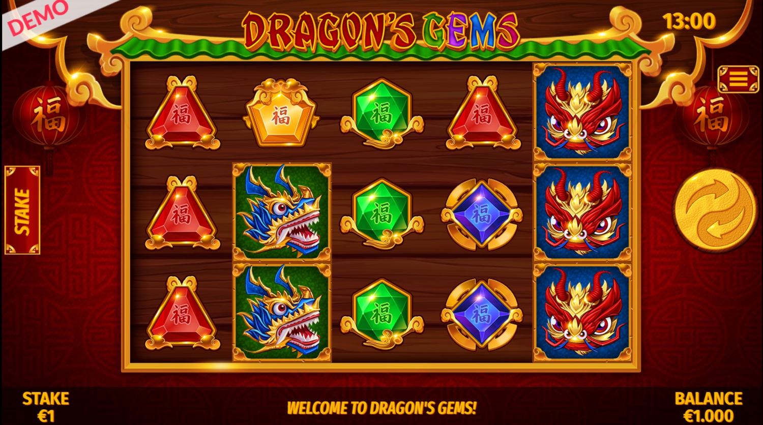 Dragon's Gems Slot Gameplay