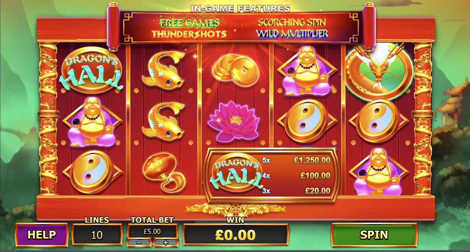 Dragon's Hall Slot Gameplay