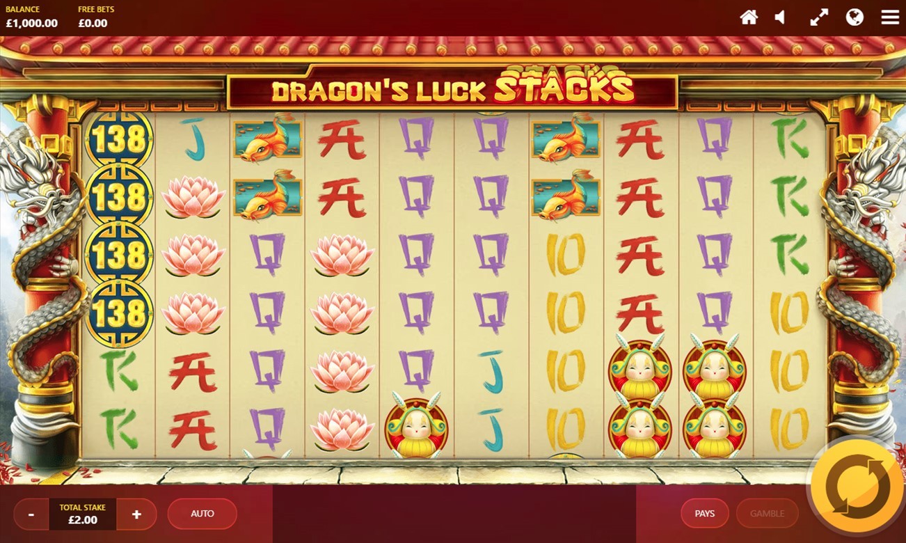 Dragon's Luck - Power Reels Slot Gameplay